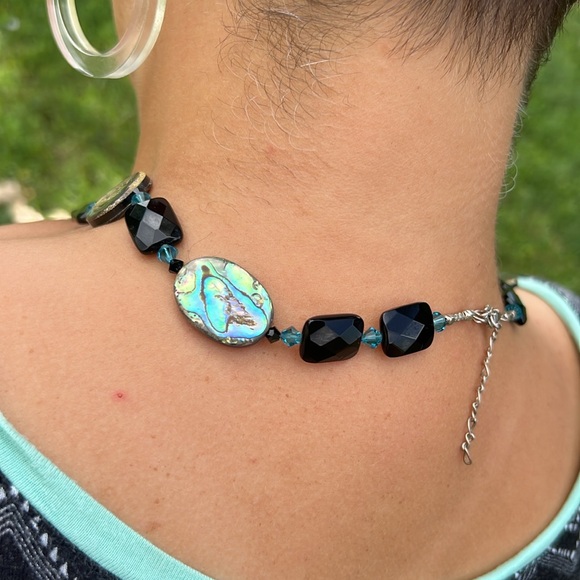 Silpada necklace sterling abalone shell - Picture 6 of 10